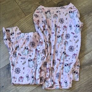 Pink Halloween Ghost Pajama Set
